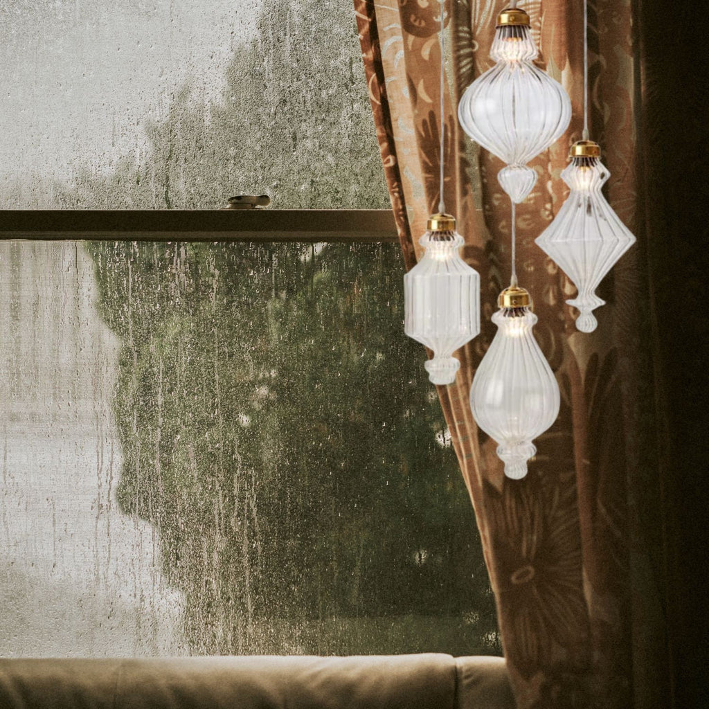 blown glass  pendant light, Unique light fixture, Kitchen décor, Ceiling light, Home décor modern, Light pendants, Dining room  Hanging lamp