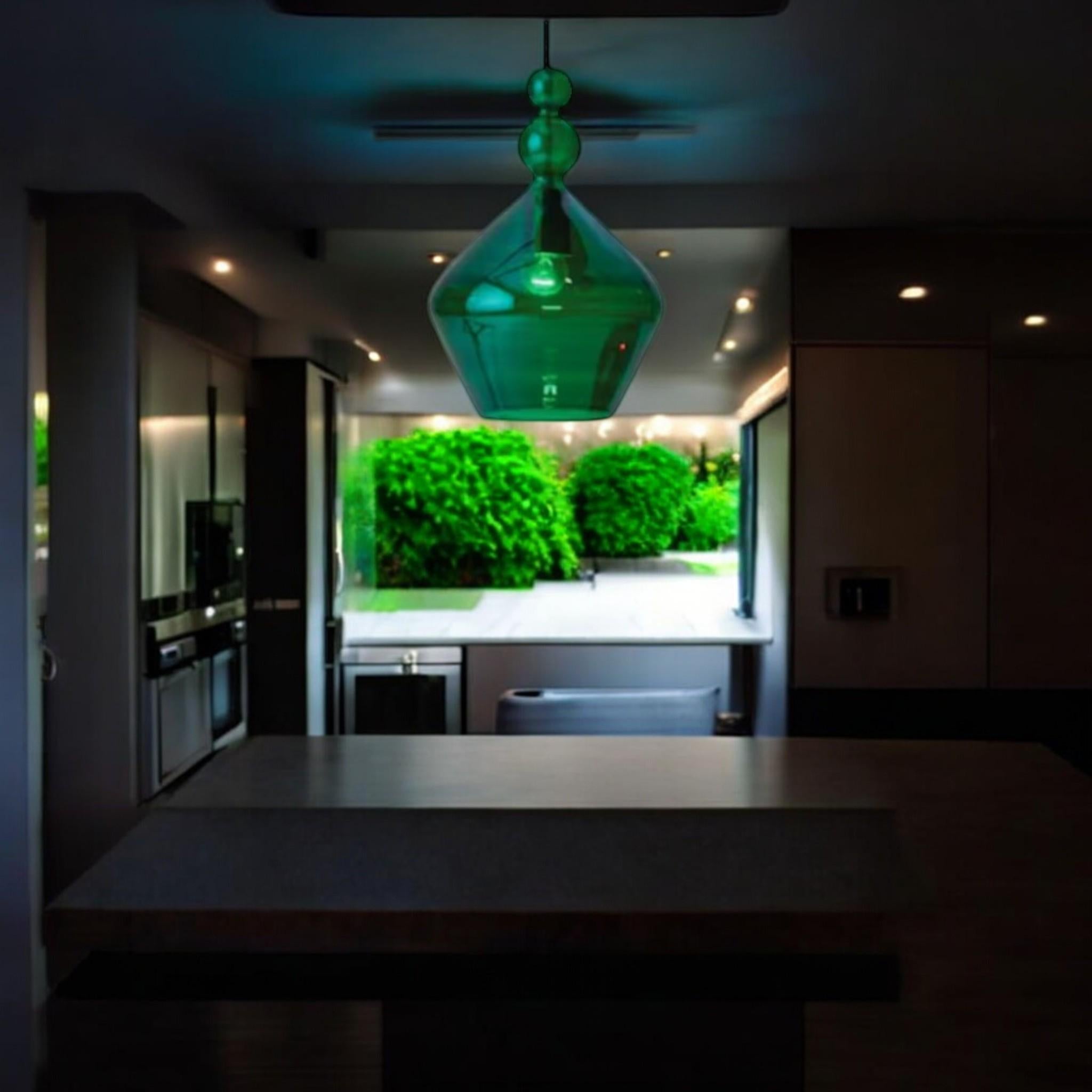 Blown glass pendant - Modern pendants lights - kitchen island light - ceiling decor - ceiling light - Dining room pendant light