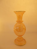 Smiley Hazel yellow Glass vase
