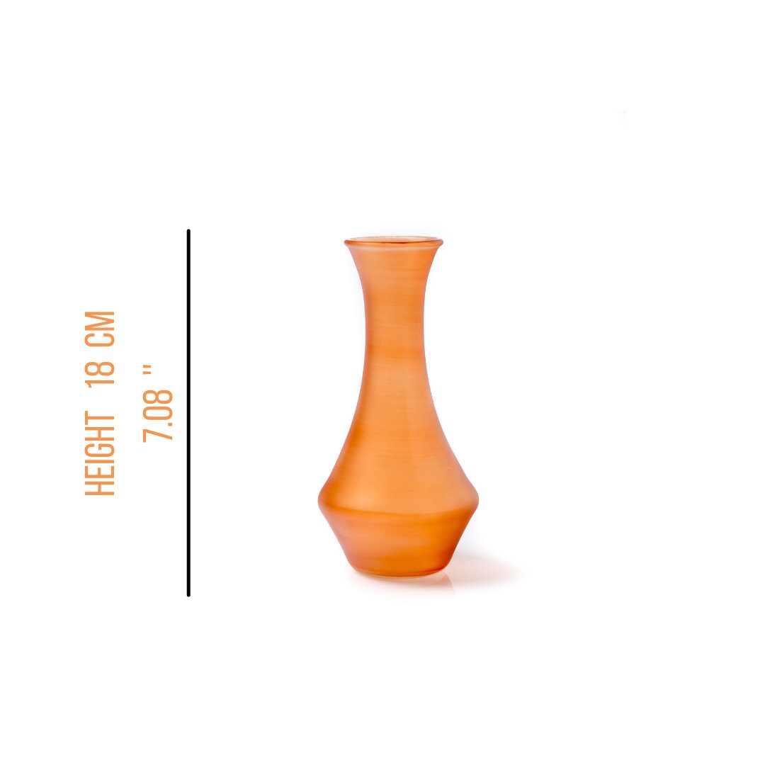 Vintage Art Deco Glass Vase - Handblown Colored Glassware - Unique Flower Vase for Stylish Home Deco