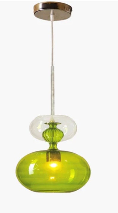 Artistic Blown Glass Pendant Light - Modern Kitchen light Fixture-Stylish Ceiling Decor- Ceiling light-Dining room Hanging lamp