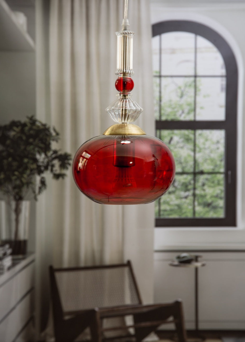 Customizable Blown Glass Pendant Light - Stylish mouth blown  pendant light - Personalized Ceiling Light- ceiling light - deco light fixture