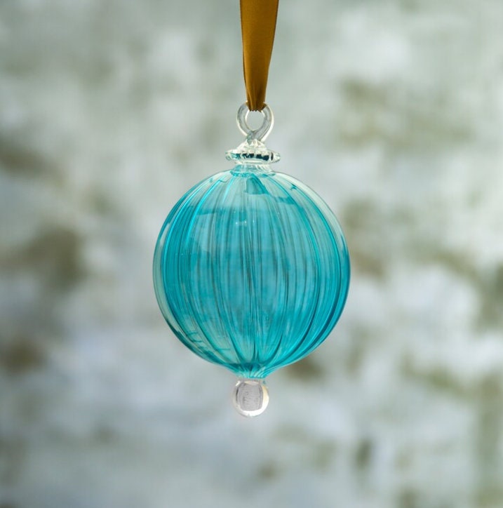 Egypt Glass Christmas Tree Ornament Decorations Adorable Hanging Decorative Xmas Balls Tree Decorations Home decoration ocean blue 2023