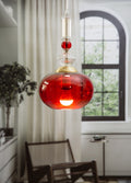 Customizable Blown Glass Pendant Light - Stylish mouth blown  pendant light - Personalized Ceiling Light- ceiling light - deco light fixture