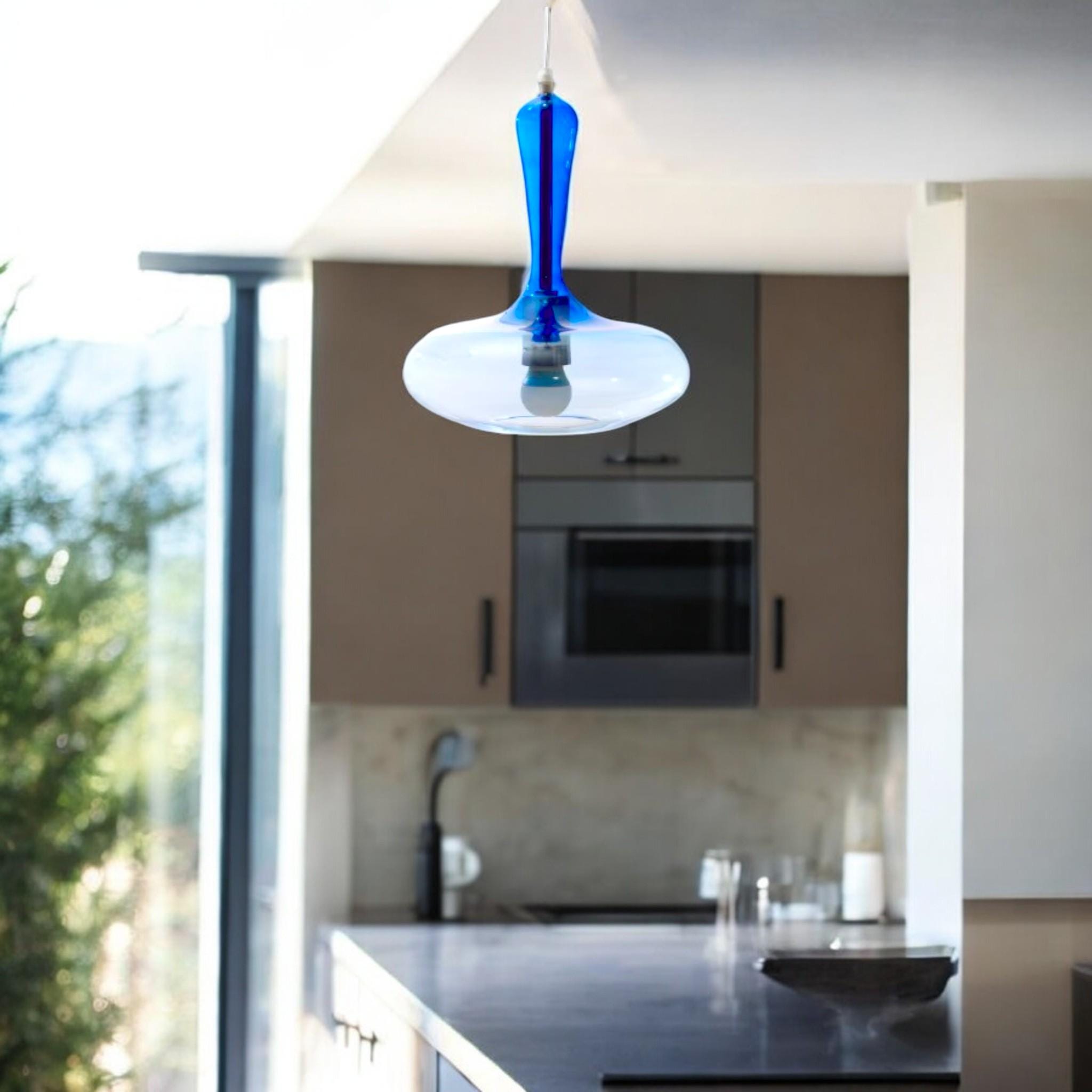 Modern Glass Globe Pendant Light Handmade Hanging Lamp for Kitchen Bedroom Dining Room  Home Decor Elegant & Stylish Lighting