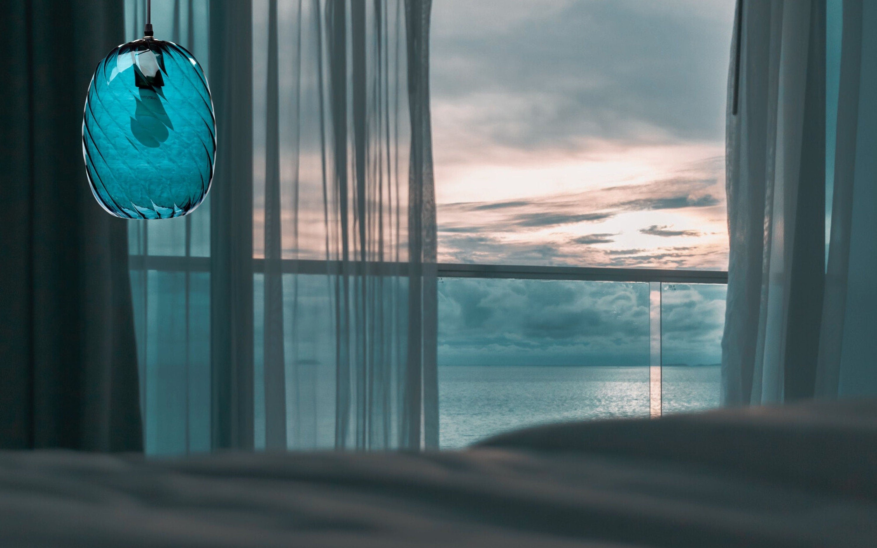 Blown glass pendant - Modern pendants lights - kitchen island light - ceiling decor - ceiling light - dining room pendant light