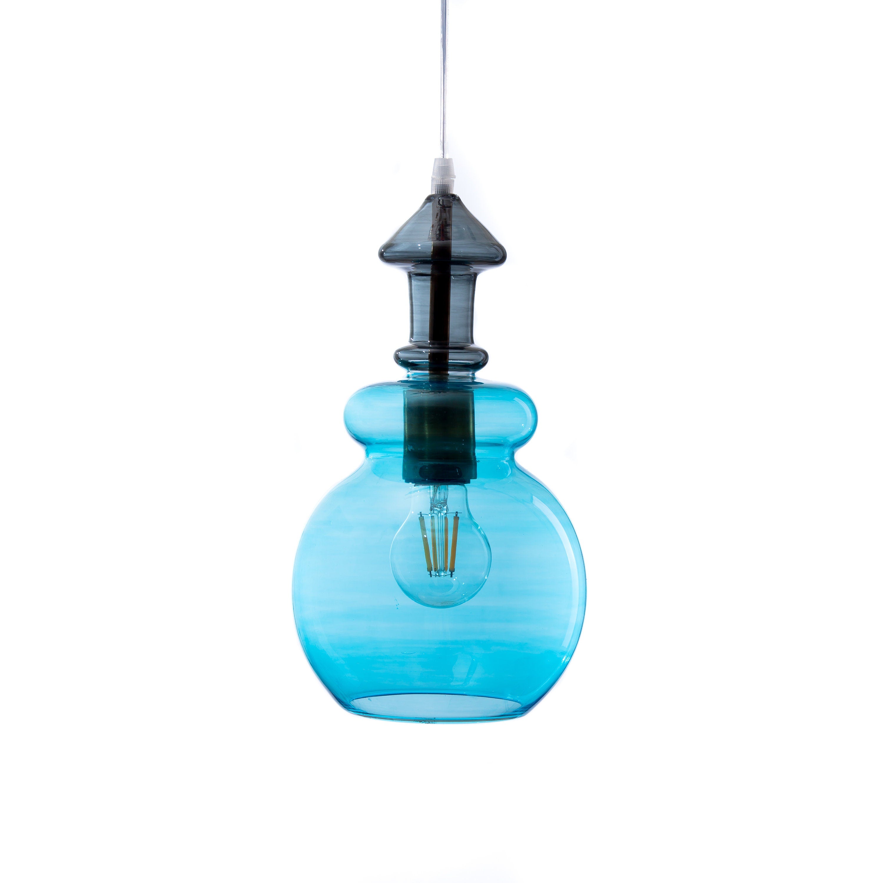 blown glass  pendant light, Unique light fixture, Kitchen décor, Ceiling light, Home décor modern, Light pendants, Dining room Hanging lamp