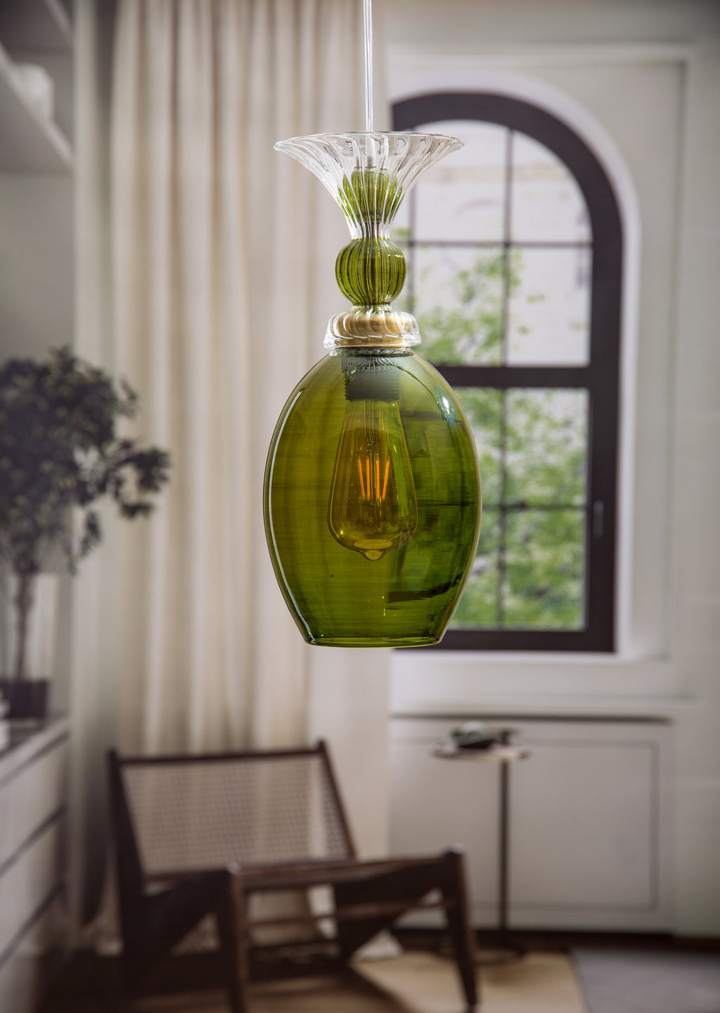 Luxury Glass Globe Pendant Light – Handmade Modern Ceiling Lamp for Kitchen, Bedroom, Dining & Living Room – Unique Interior Lighting