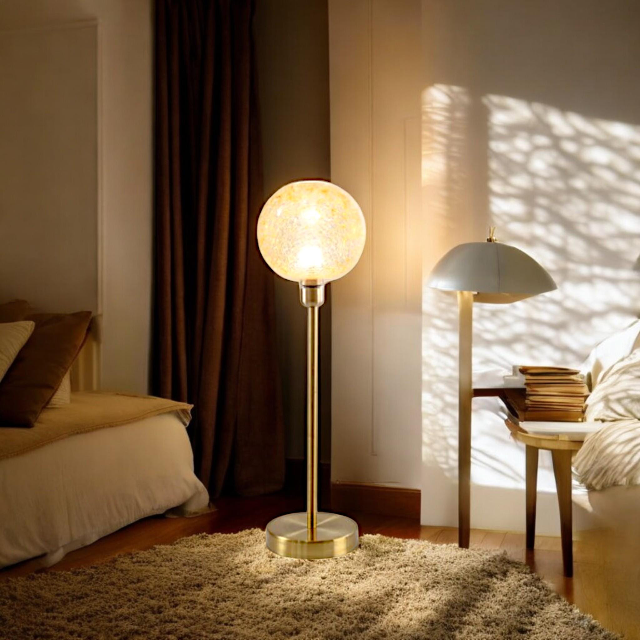 Stunning Glass Floor Lamp | Chic Style & Soothing Glow for Any Space